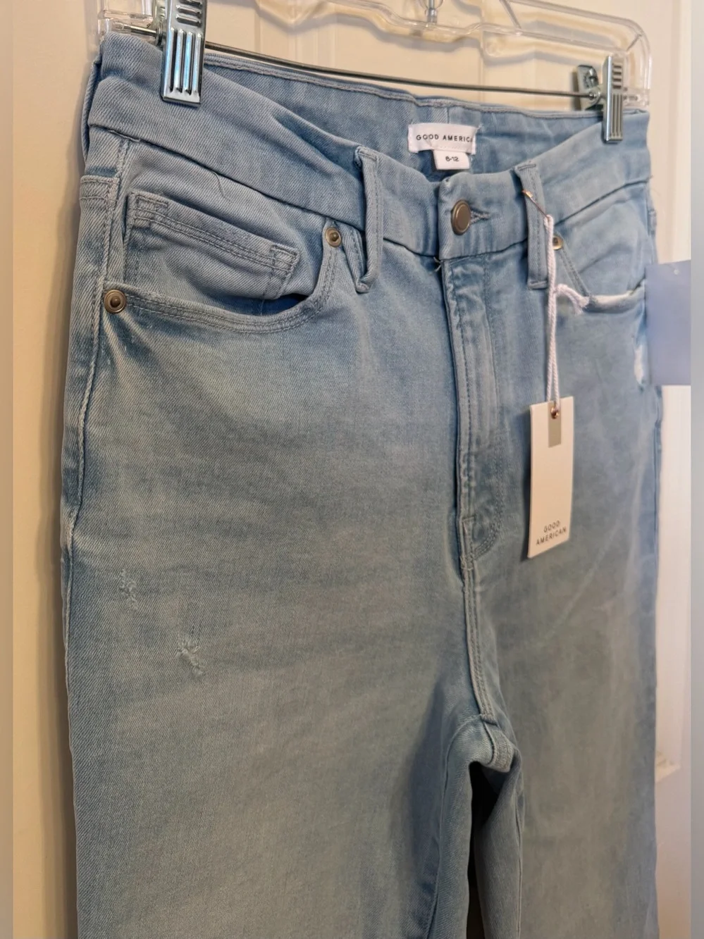 NWT Good American ALWAYS FITS GOOD LEGS FLARE Stretch Jeans, Sizes 6-12